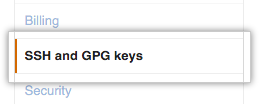 SSH and GPG keys